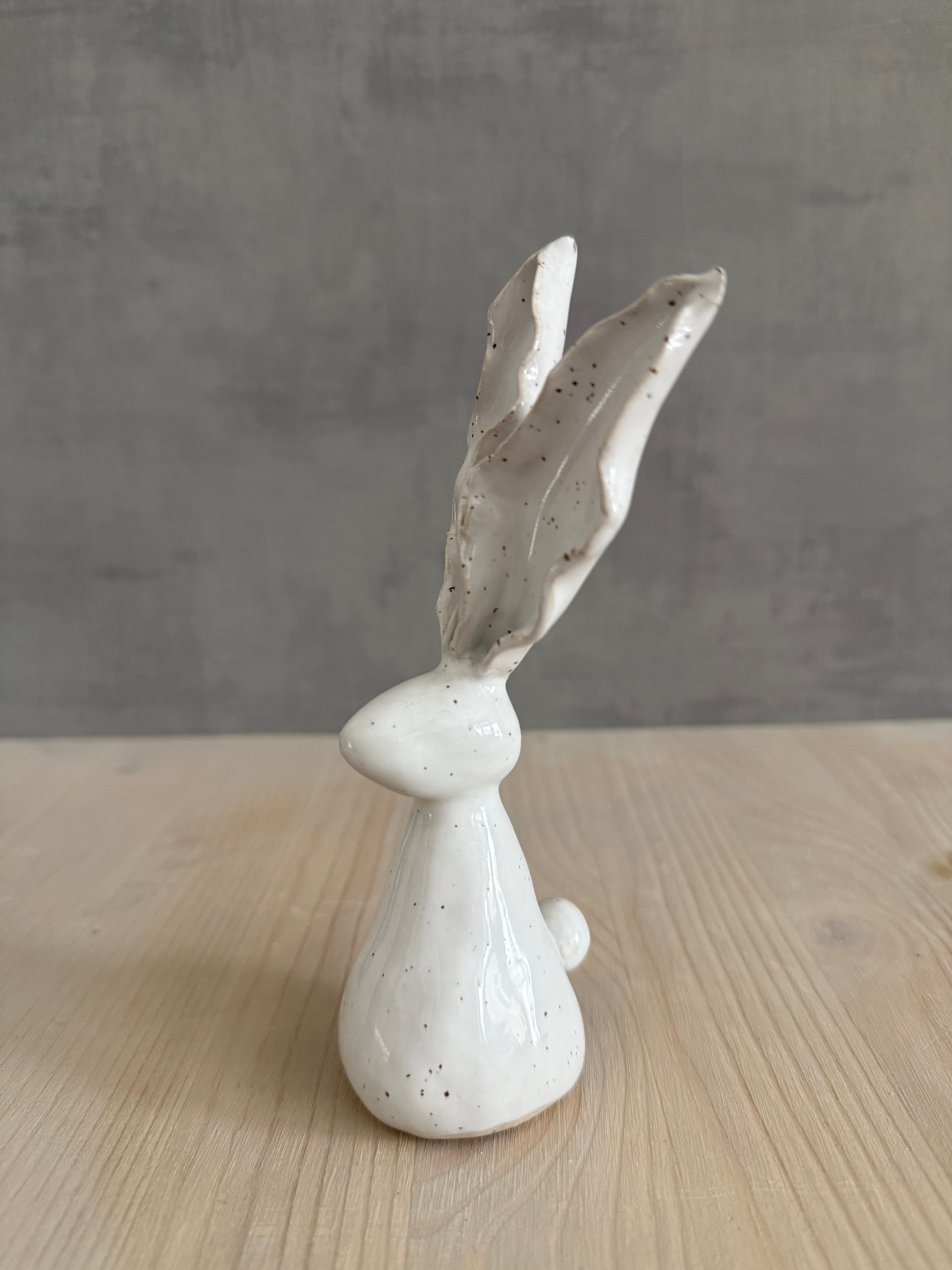 Hare med långa öron, liten vit